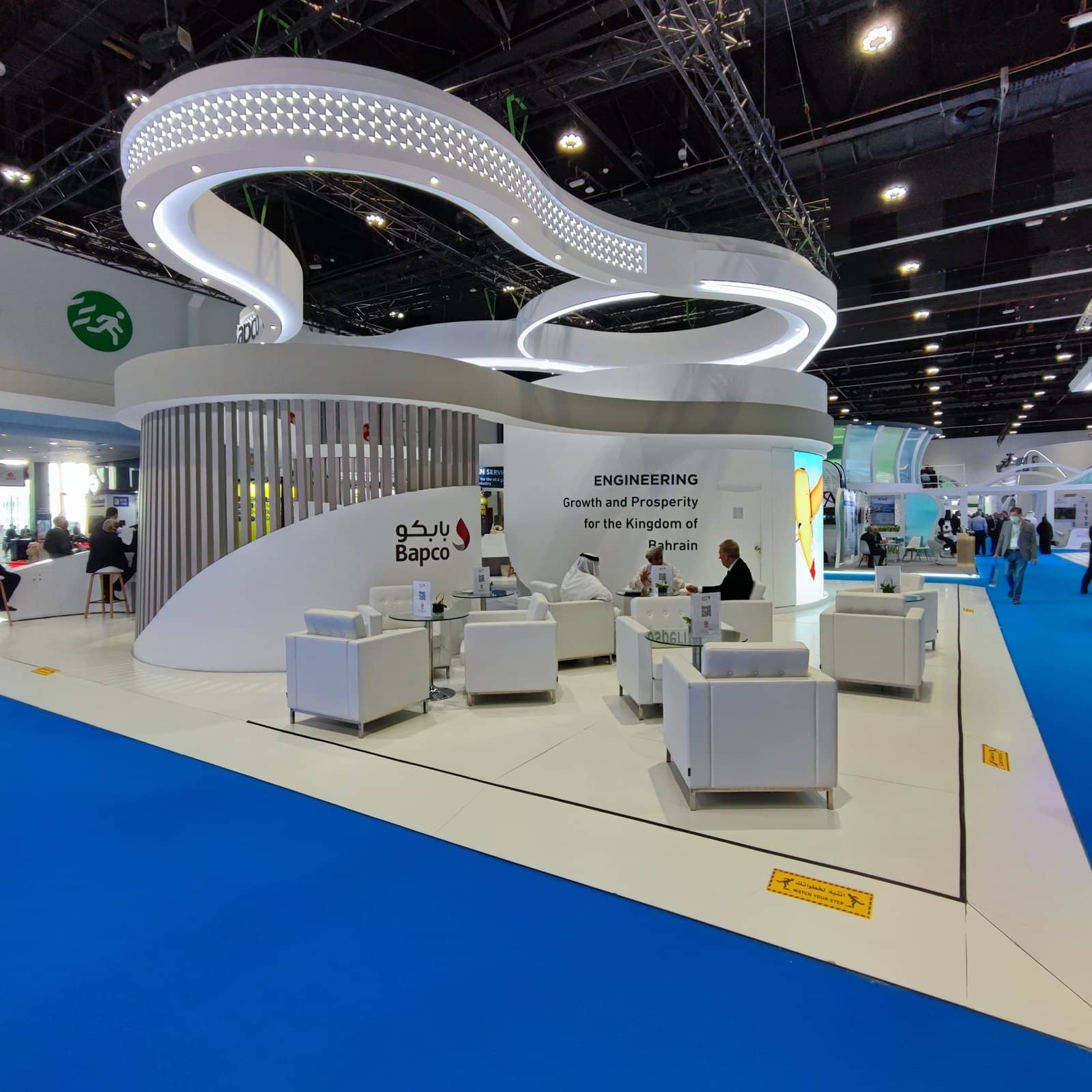 Exhibition stand for Bapco at ADIPEC