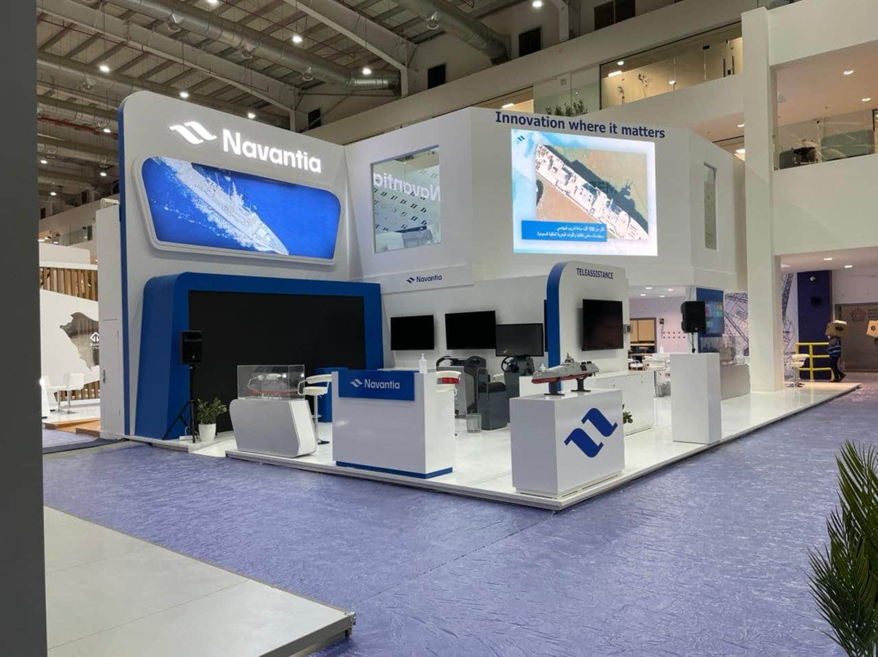 Exhibition stand for Navantia at World Defense Show